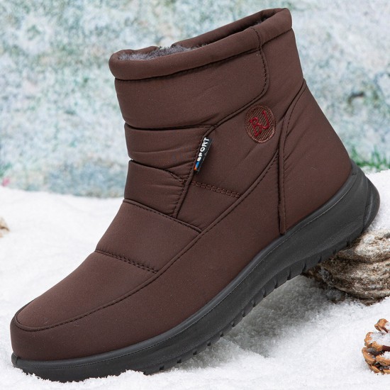 Women Warm Lined Pull On Plus Velvet Ankle Snow Boots Women Warm Lined Pull On Plus Velvet Ankle Snow Boots